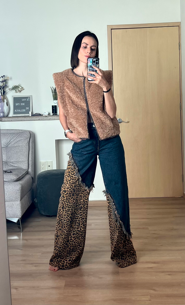 PANTS HALF LEOPARD