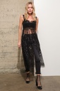 Cover up long top black