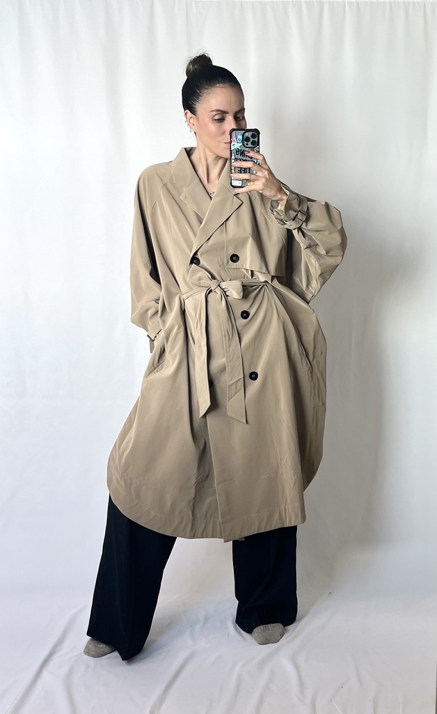 Gabardina khaki