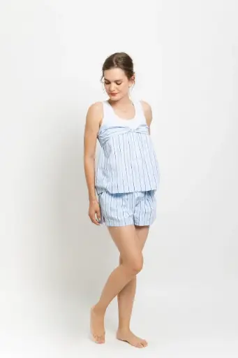 SET SHORTS STRIPE TOP