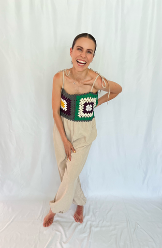 JUMPSUIT BEIGE MULTI 
