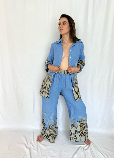 SET BLUE LEOPARD 