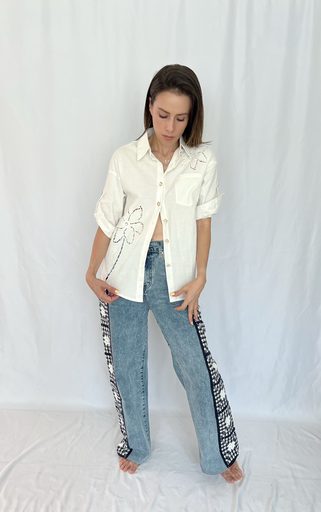 CAMISA FLOR BUTTON 
