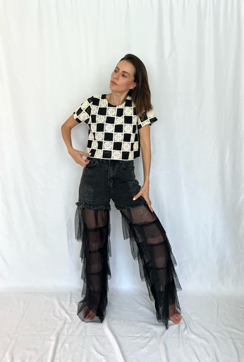 BLUSA BLACK N WHITE
