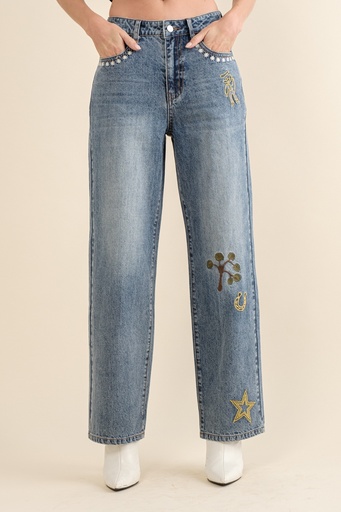 Pantalón denim western